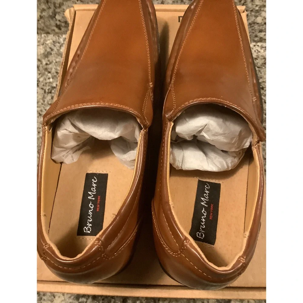 Bruno MARC Men's Classic Square Toe Loafers Oxford Formal Slip On Dress Shoes